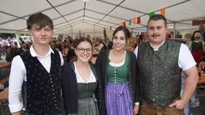 Louis Dangel,  Josefa Winkler, Sarah Klammer und Lukas Klammer