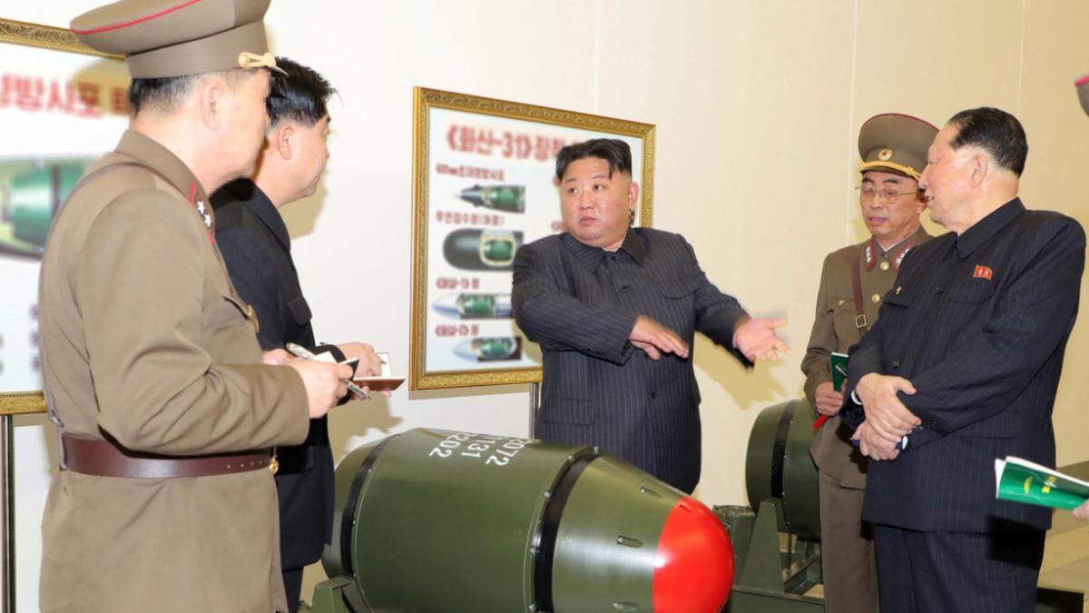 Kim inspizierte das Atomwaffenprogramm des Landes