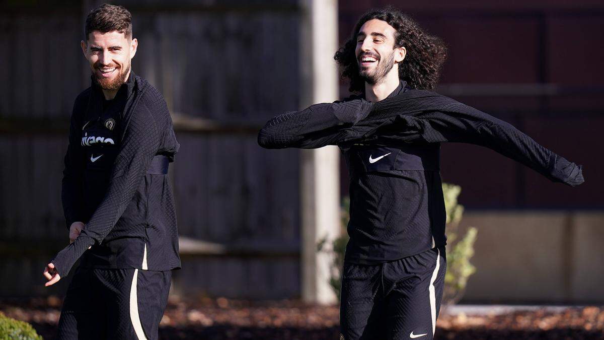 Jorginho (links) und Marc Cucurella während ihrer gemeinsamen Zeit bei Chelsea