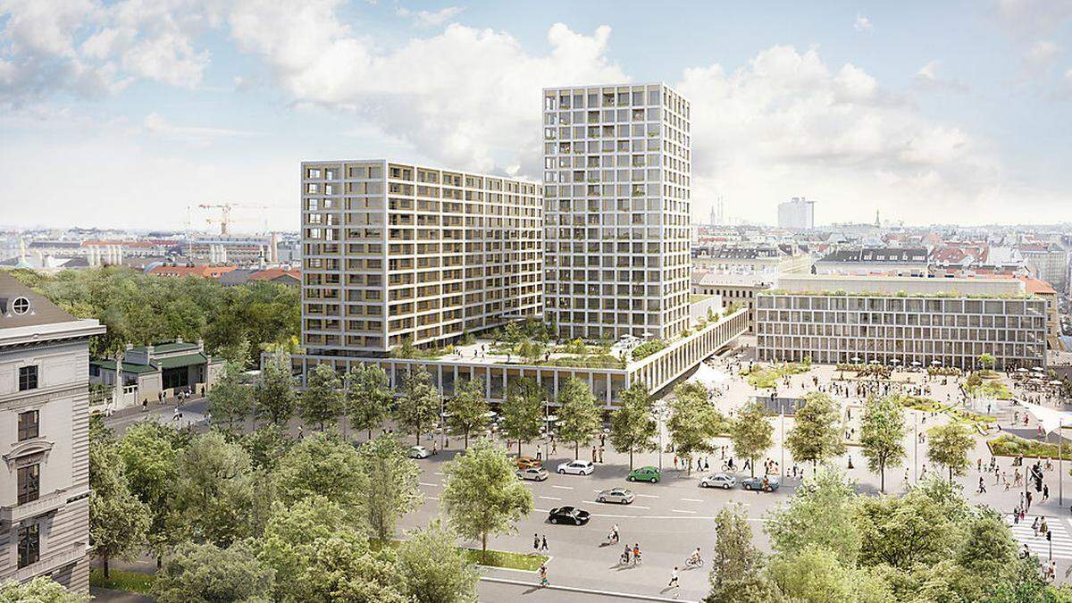 Das umstrittene Bauprojekt am Wiener Heumarkt
