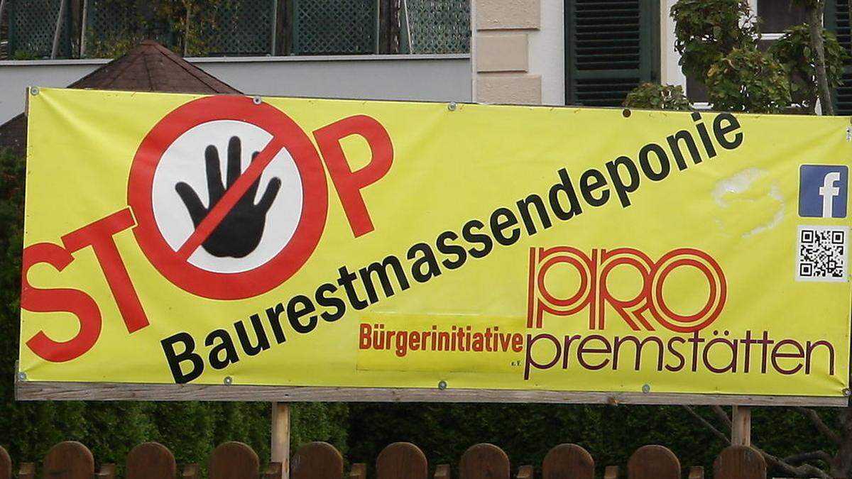 Protest gegen die Deponie