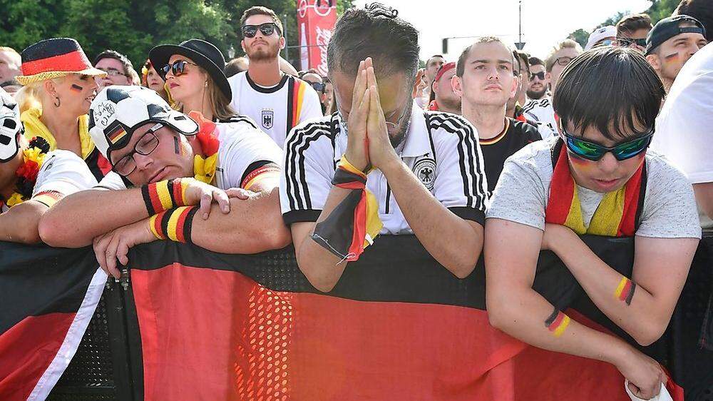 Deutsche Fans während des Mexiko-Spiels