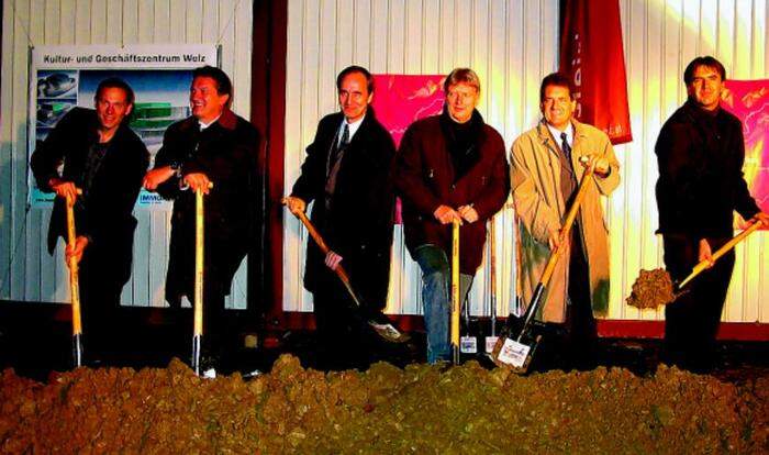 Foundation stone laying ceremony for the Cultural and Commercial Center in Fayez (original name)