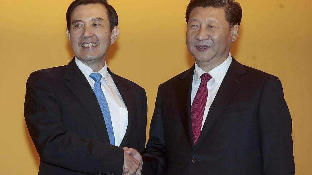 Ma (Taiwan, links) und Xi (China)