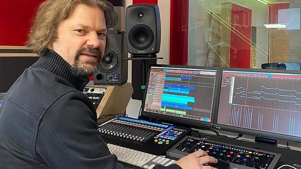 Charly Raneg betreibt das Kara-Records-Tonstudio in Wolfsberg