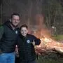 Das diesjährige Osterfeuer lockte viele Besucherinnen und Besucher nach Proleb