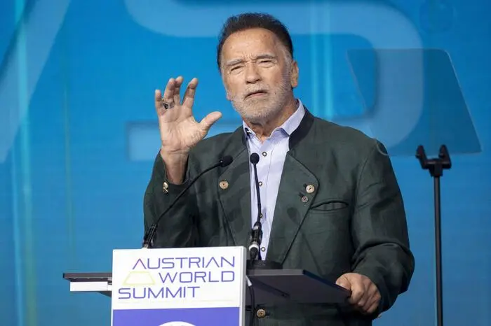 Die Eröffnungsrede beim Austrian World Summit hielt Arnold Schwarzenegger