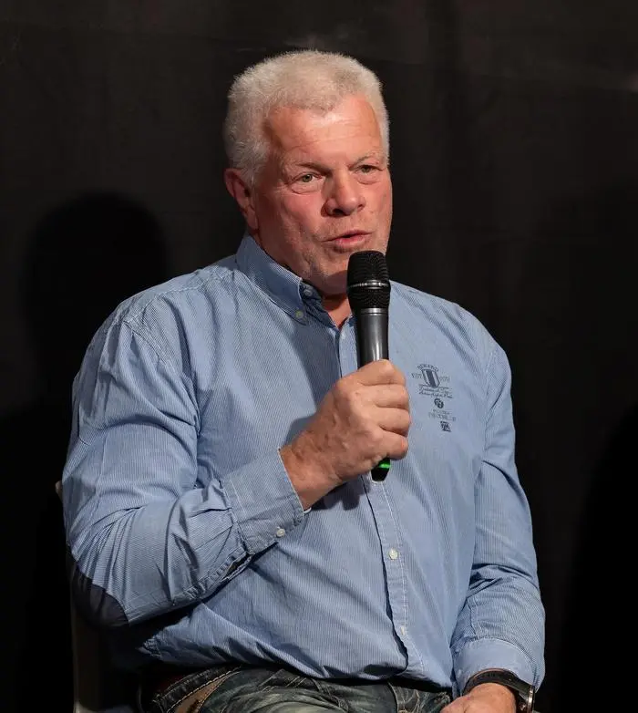 27.02.2025, Liezen, Steiermark, Österreich (Austria): Gemeinderatswahl-Diskussion der Kleinen Zeitung unter dem Motto „Reden wir“ im Kulturhaus, es diskutierten die Spitzenkandidaten aller wahlwerbenden Parteien, im Bild v. l. Josef Gruber, Die Grünen, Thomas Wohlmuther, FPÖ
Fotocredit: Martin Huber