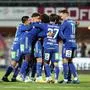 HARTBERG,AUSTRIA,11.NOV.23 - SOCCER - ADMIRAL Bundesliga, TSV Hartberg vs SK Rapid Wien. Image shows the rejoicing of Hartberg.
Photo: GEPA pictures/ Chris Bauer