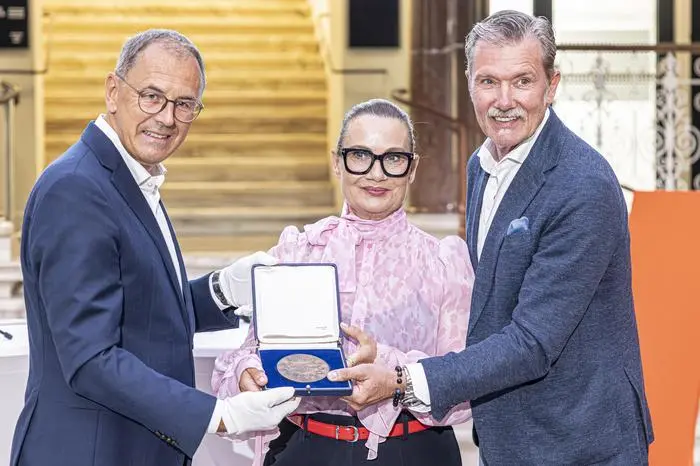 Landesmuseum Museum, PK mit LH Peter Kaiser, Jenny und John Jürgens, Adi Kulterer und Wolfgang Muchitsch