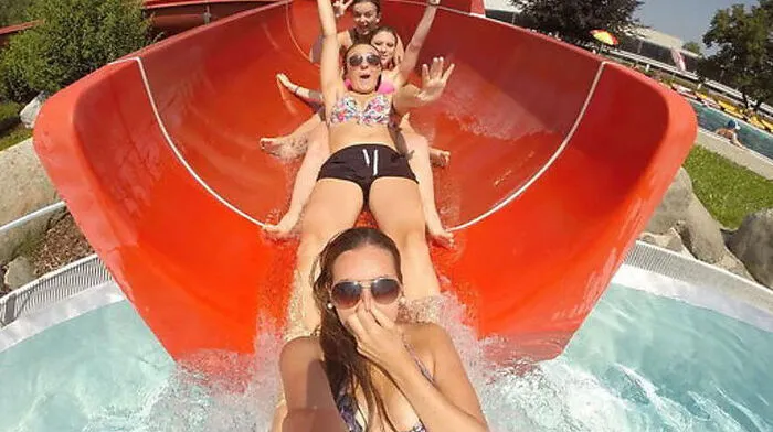 Der Spaß auf der Rutsche im Feldbacher Freibad muss noch warten