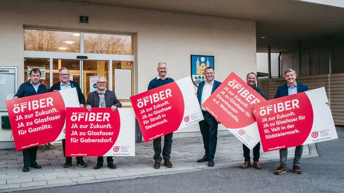 Die Gemeinden St. Veit, Gamlitz, Ehrenhausen, Straß und Gabersdorf setzen auf einen gemeinsamen Glasfaserausbau 