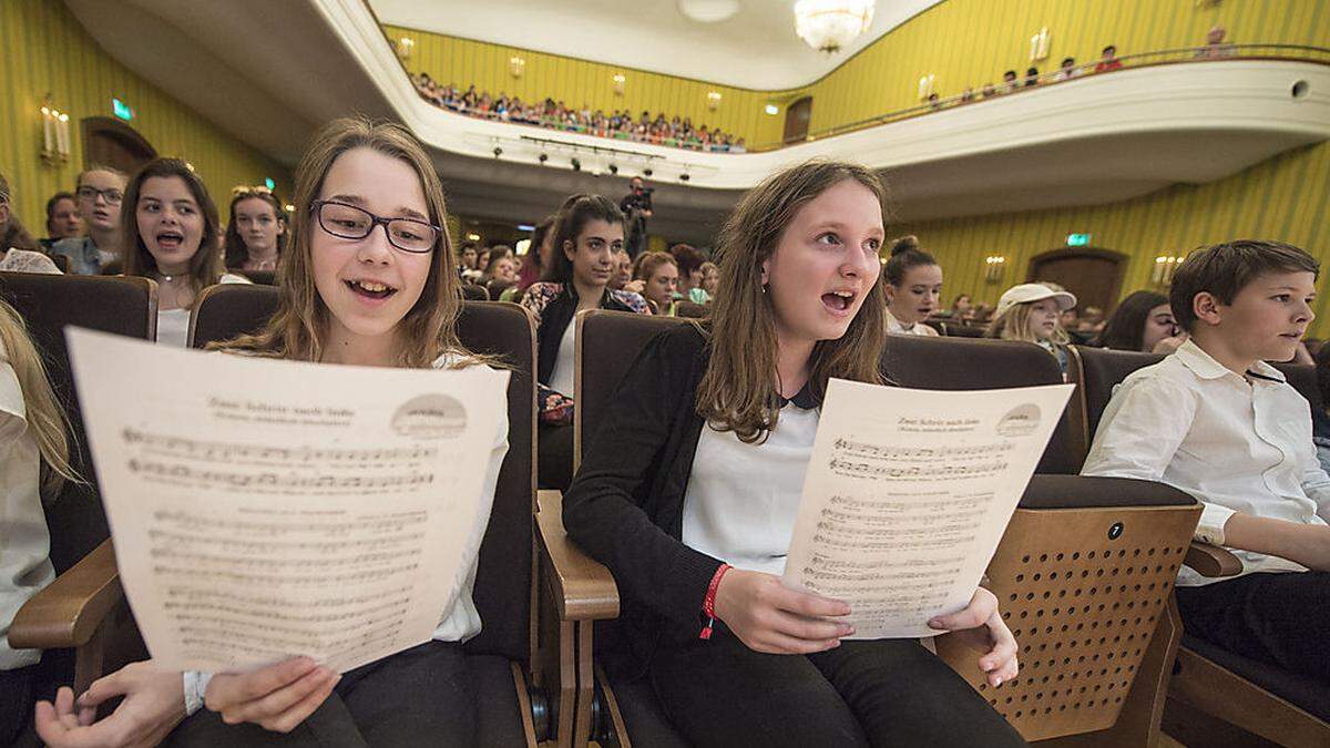 Das Kärntner Landesjugendsingen ging im Klagenfurter Konzerthaus über die Bühne