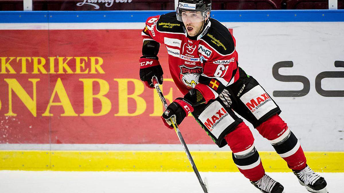 Malmö Redhawks-Stürmer Konstantin Komarek brachte es vor seiner Verletzung auf sechs Scorerpunkte in acht Partien