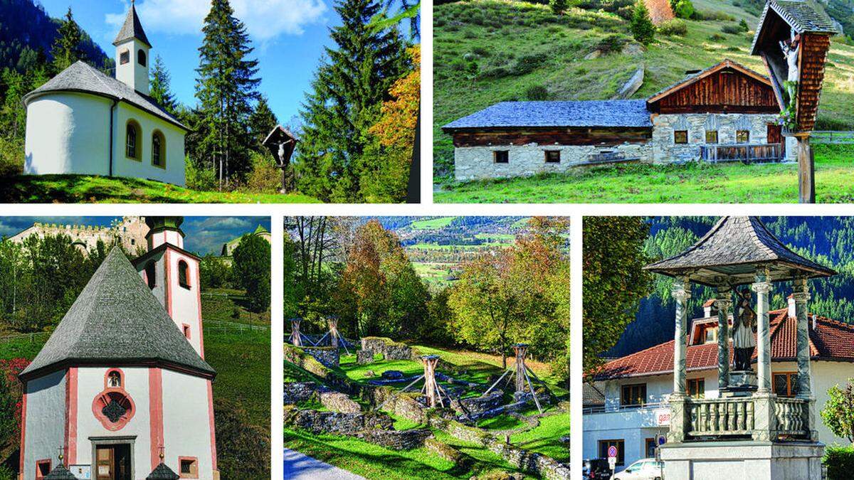 Fünf der Osttiroler Kraftplätze 