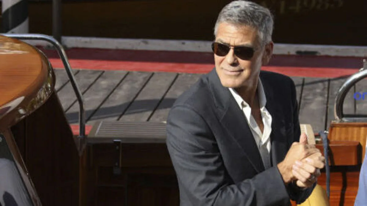 George Clooney bei seiner Ankunft am Lido