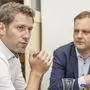 Philipp Liesnig (am Bild mit Philip Kucher) muss eine Niederlage einstecken