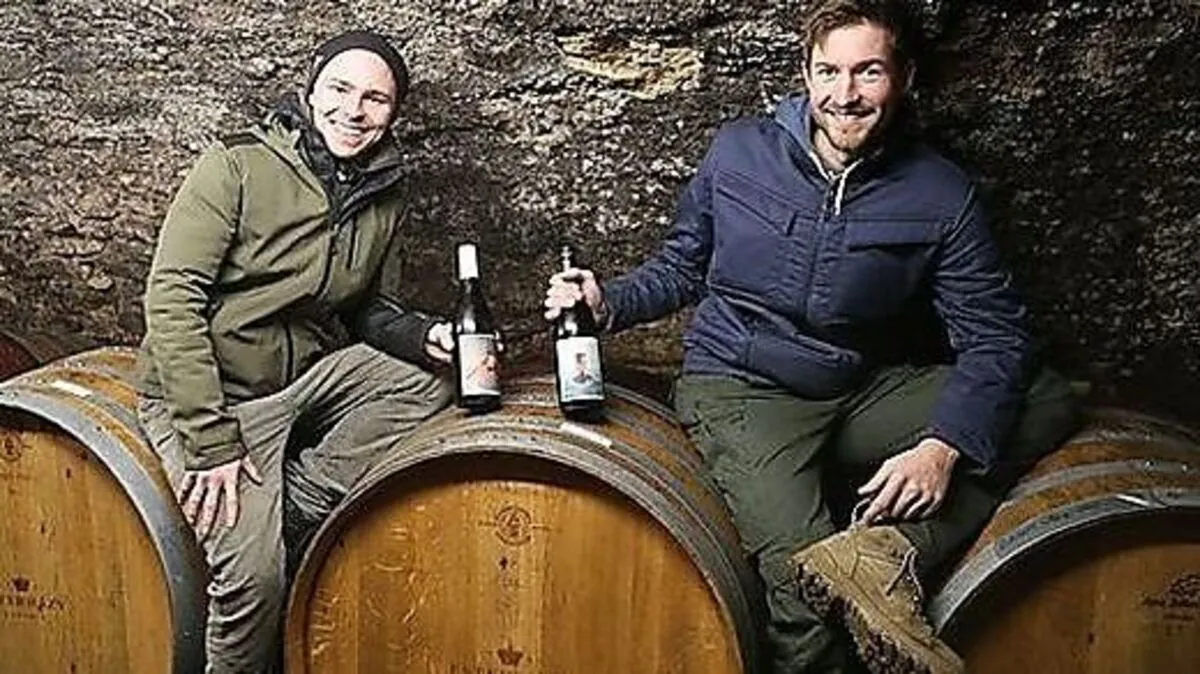 Starten als Winzer durch: Michael Lutschounig (rechts) und Marcus Bülow