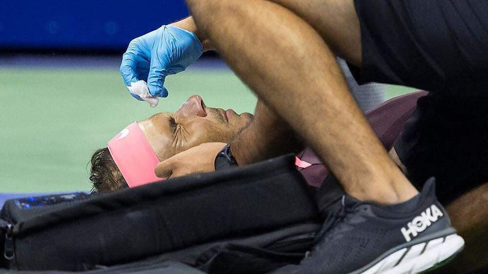 Rafael Nadal musste behandelt werden