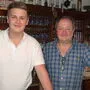 Gastwirt Karl Stolletz mit Sohn Bastian