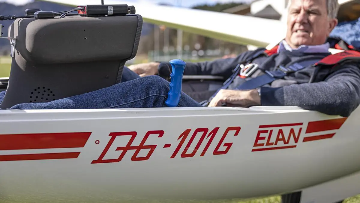 Martin Huber lebt wie 1600 Hobbypiloten den Traum vom Fliegen