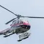 Der Polizeihubschrauber barg Vater und Tochter