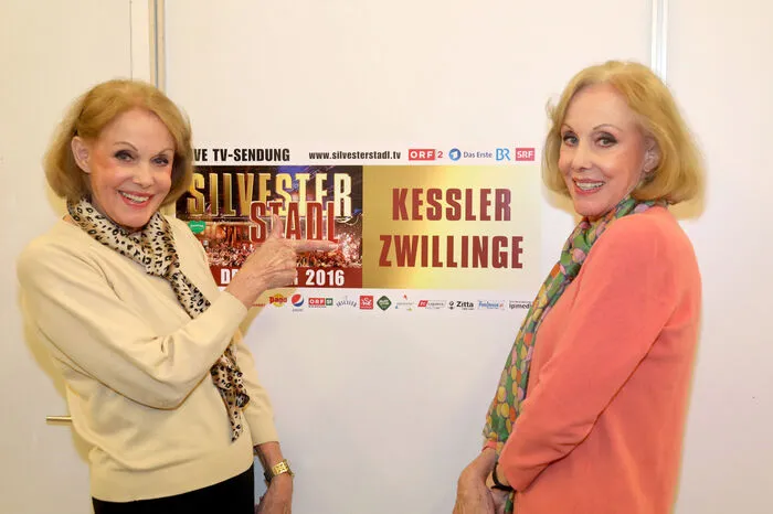 Nicht bei der Party, aber bei den Proben: Die Kessler-Zwillinge