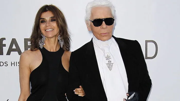 Carine Roitfeld und Karl Lagerfeld