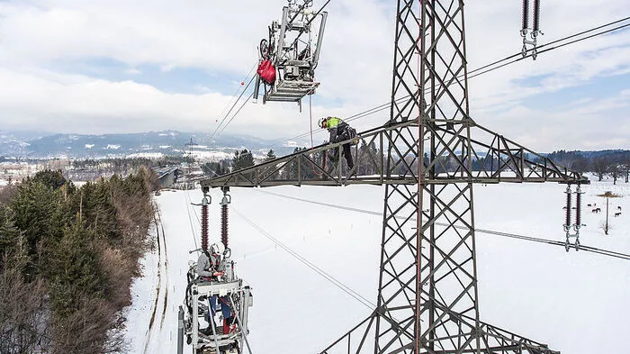 Bau des neuen 110 KV-Netzes im Raum Villach