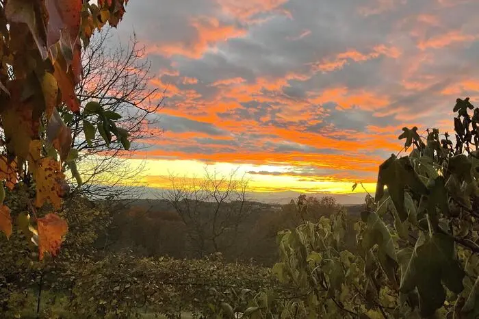 Ein schönes Sonnenuntergangsfoto erreichte uns auch aus Wolfsberg im Schwarzautal.