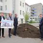 Bürgermeister Kurt Wallner, Landesrätin Barbara Eibinger-Miedl, Minister Martin Polaschek, Vizerektor Helmut Antrekowitsch und ZAT-Geschäftsführer Remo Taferner