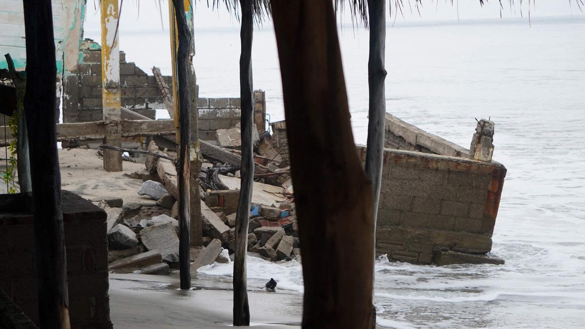 An der Küste von Oaxaca sind bereits schwere Schäden entstanden