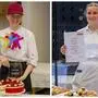 Jana Bachmann (links) holte den ersten Platz bei den Konditorinnen und Konditoren, Fabienne Nagele den zweiten Platz bei den Bäckerinnen und Bäckern