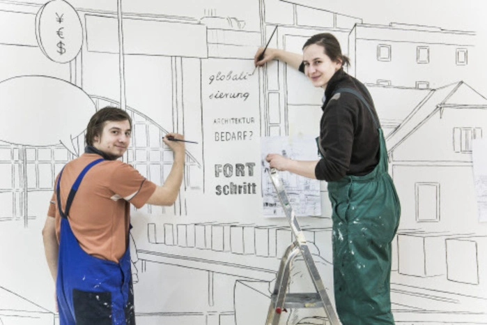 "Wir träumen von einer Kunst, die nicht den Anspruch auf Ewigkeit erhebt, dadurch aber zeitlos wird", sagen Leitner und Schitnig. http://www.asynchrome.com/