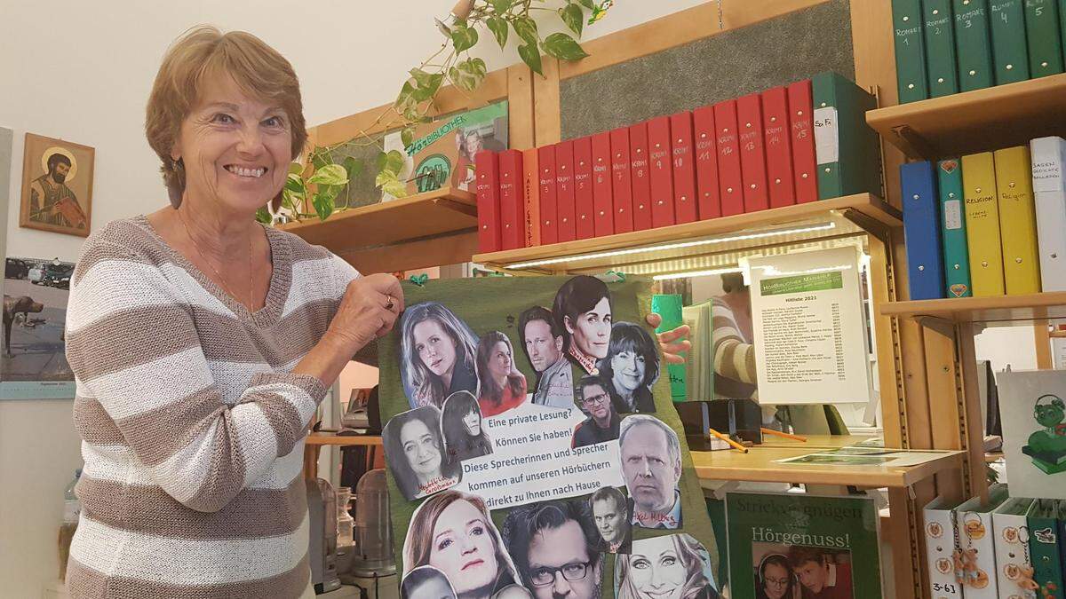 Christa Wiener-Pucher leitet die HörBibliothek Mariahilf