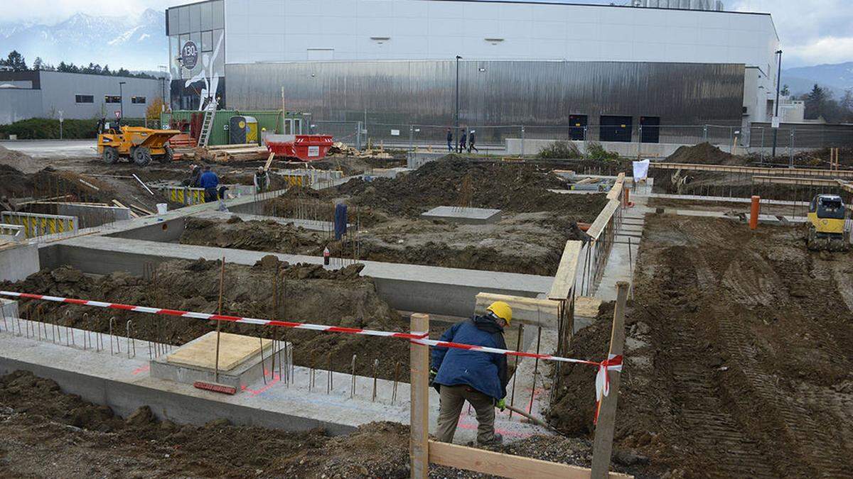 Baustelle in der Maria-Gailer-Straße. Im Sommer wird das neue Restaurant eröffnet