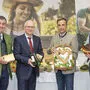 Direktor der Fachschule Grottenhof Erich Kerngast, Agrarlandesrat Hans Seitinger, Bürgermeister Siegfried Nagl und Bio Ernte Steiermark-Obmann Thomas Gschier (v.l.)