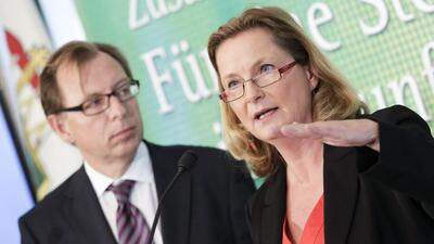 Zum Sparen verdonnert: SP-Landesrätin Bettina Vollath und ihr ÖVP-Gegenüber Christian Buchmann