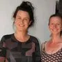 Barbara Carli und Gudrun Maier (von links) gehören dem Rabtaldirndln-Quintett an