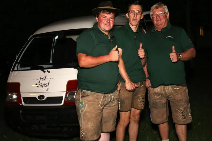 Neben Urban (Mitte) mit dabei waren auch die ehemaligen Kandidaten Viktor und Franz, die ebenfalls aus dem Murtal stammen.