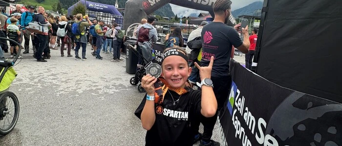 Stolze „Finisherin“ in Kaprun:  Emma Leopold aus Wolfsberg