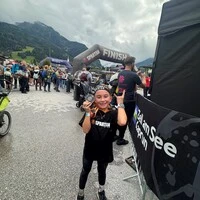 Stolze „Finisherin“ in Kaprun:  Emma Leopold aus Wolfsberg