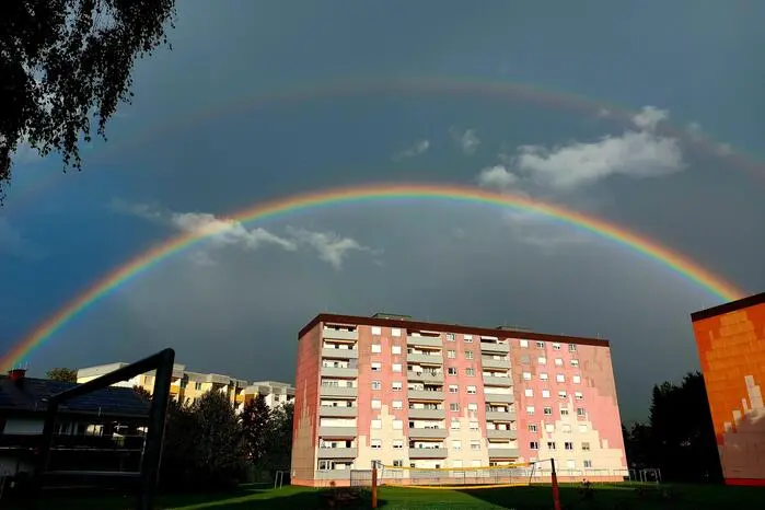 „Nach dem Regenguss in Knittelfeld“ konnte unsere Leserin Kerstin Ritzmaier diesen wunderbaren Schnappschuss festhalten