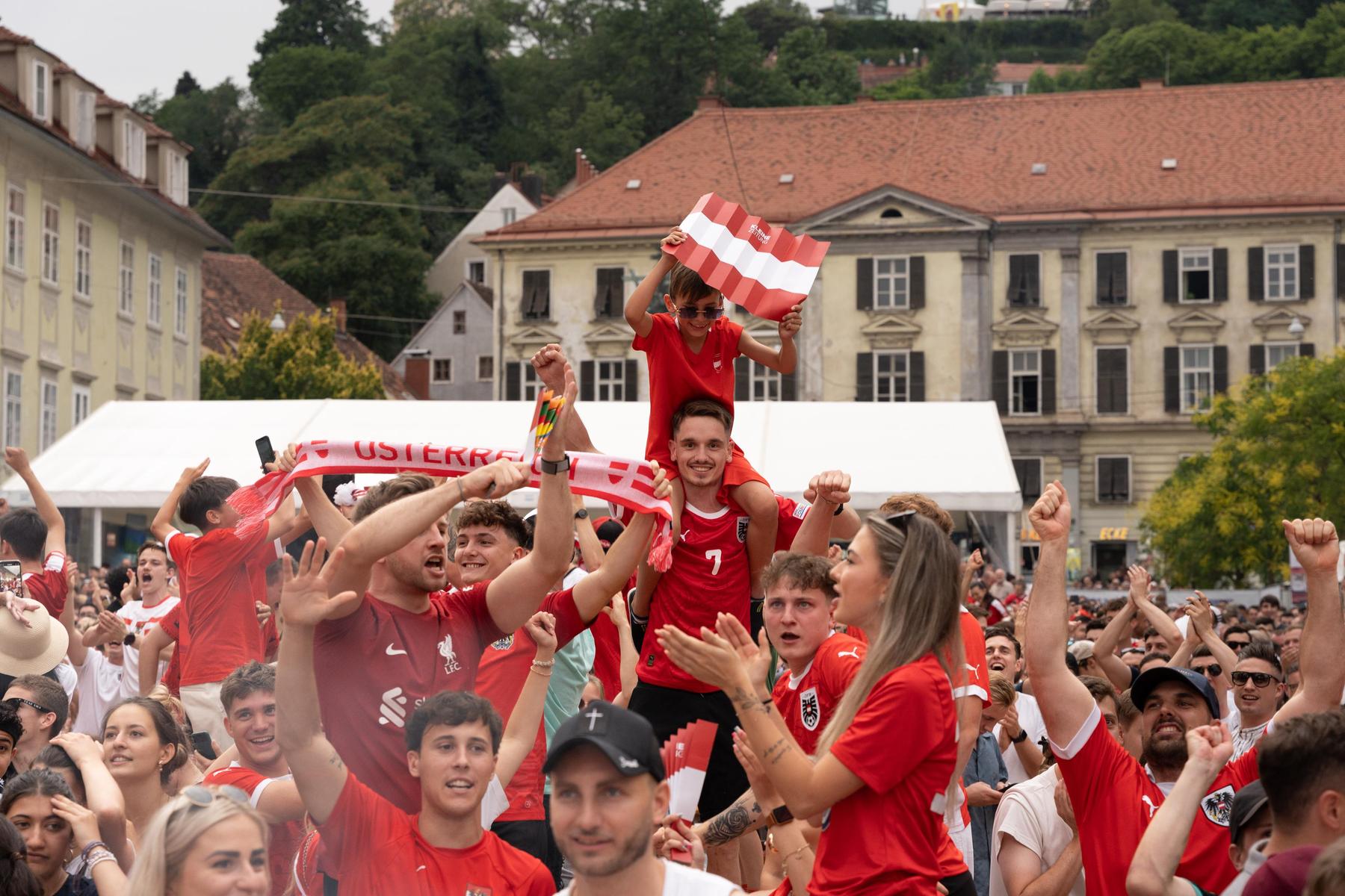 Euro 2024: Im Video: So erlebte die Grazer Fanzone den Sieg über Polen