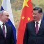 Wladimir Putin (l.) kann weiter auf Unterstützung von Chinas Xi Jinping zählen