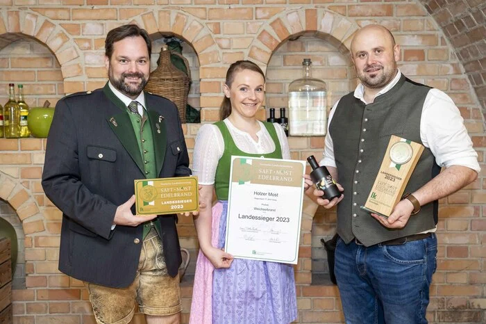 Markus und Daniela Holzer holten sich den Landessieg mit ihrem Weichselbrand aus Vorau.