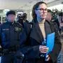 Nathalie Benko betrat Mittwoch früh das Straflandesgericht in Innsbruck als Mitangeklagte.