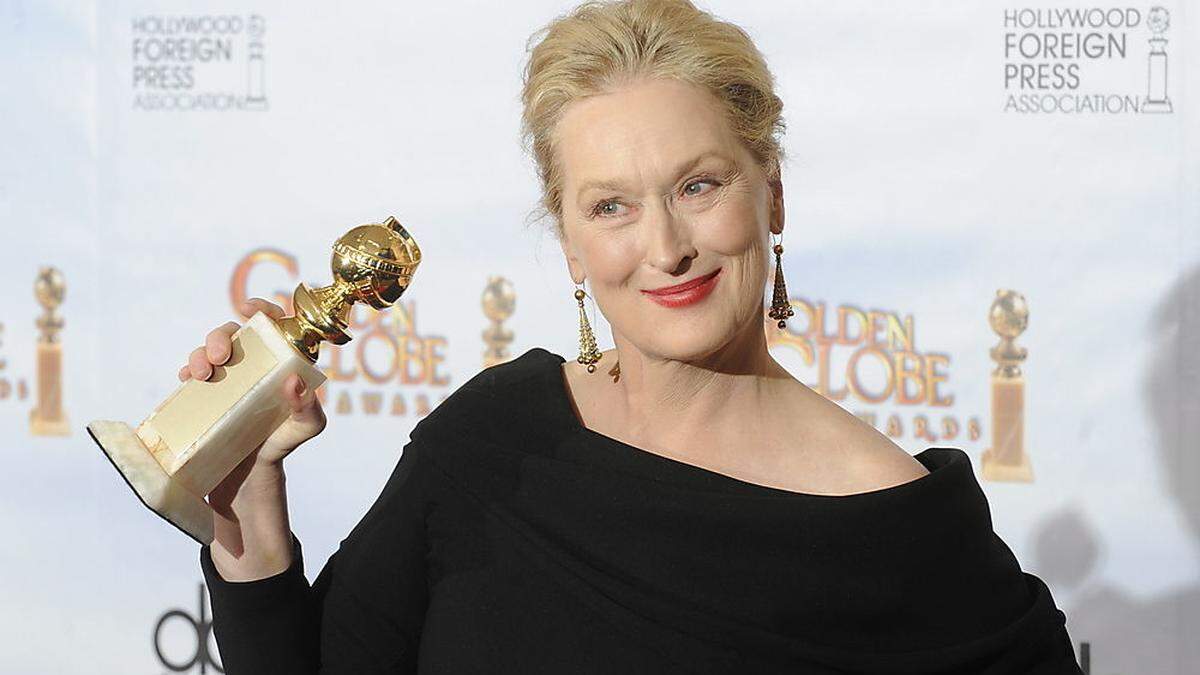 Ganz in Schwarz bei den Globes. Meryl Streep zählt zu den Unterstützerinnen der Aktion