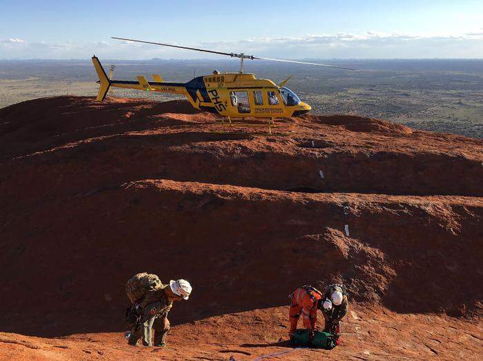 Schwierige Rettung vom bekanntesten Wahrzeichen Australiens