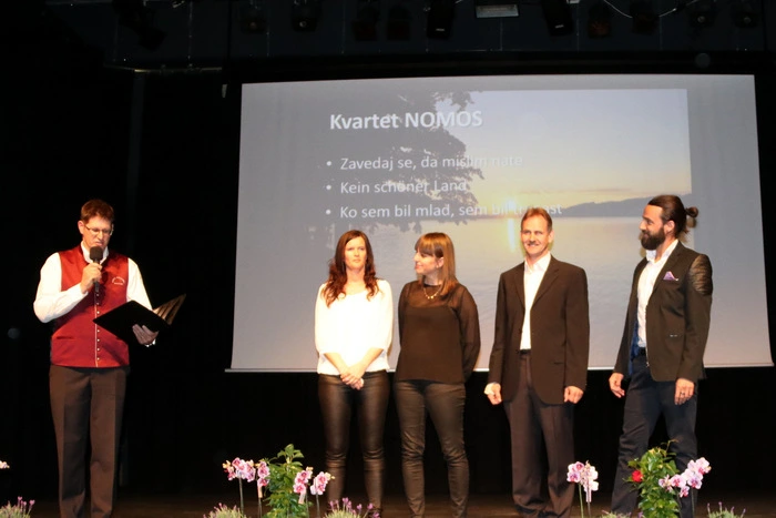 Die Gruppe "Nomos" trat erstmals als Quartett auf.